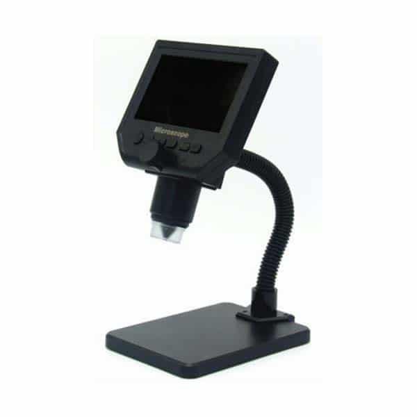 1080P Digital Microscope with 600X Zoom and 4.3 Inch HD Screen and 3.6MP CCD Sensor