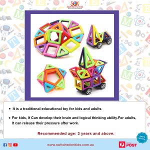 78 Pieces UniMag Magnetic building blocks - Image 6