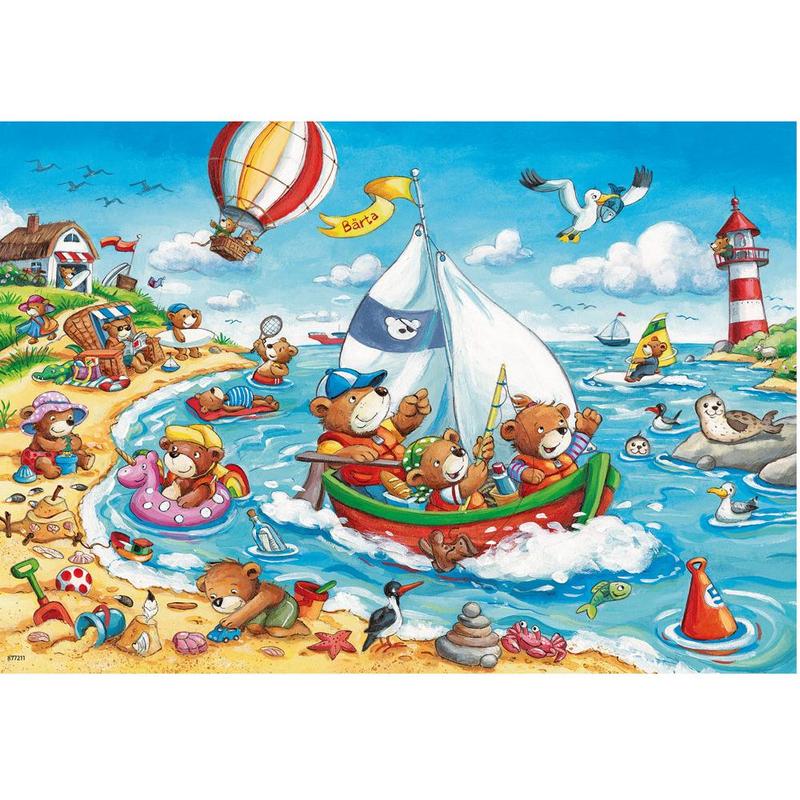 Stralend jungle Gek Ravensburger - Seaside Holiday Puzzle 2x24 pieces - Switched on kids