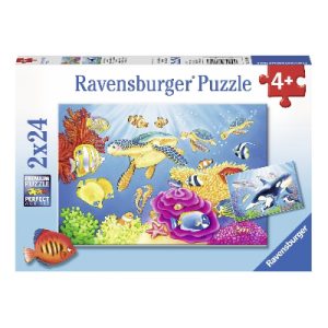 Ravensburger - Colourful Underwater World Puzzle 2x24pc