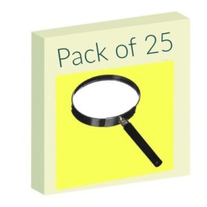 Magnifying lens – Pack of 25