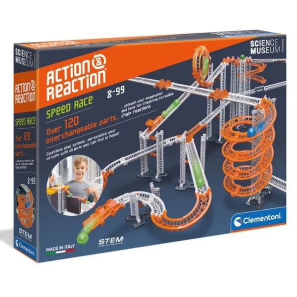 Action and reaction Speed race marble run